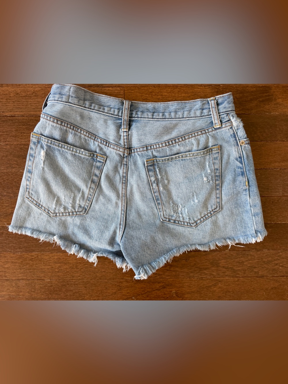 We The Free Distressed Denim Cutoff Shorts - Picture 2 of 8